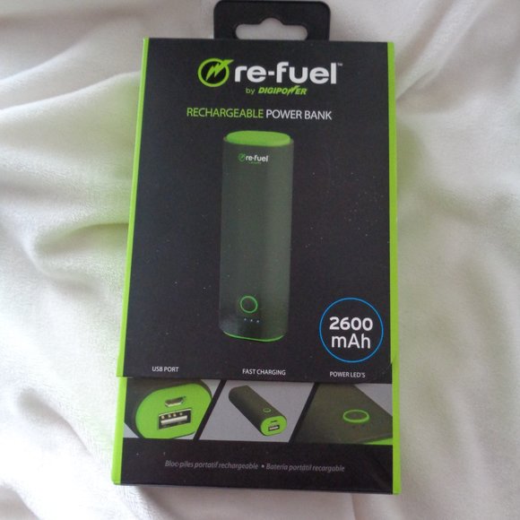 Re-Fuel by Digipower Rechargeable Power Bank 2600 mAh - Picture 1 of 5